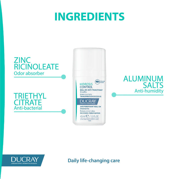 DUCRAY Hidrosis Control Antiperspirant Roll-On 40ML