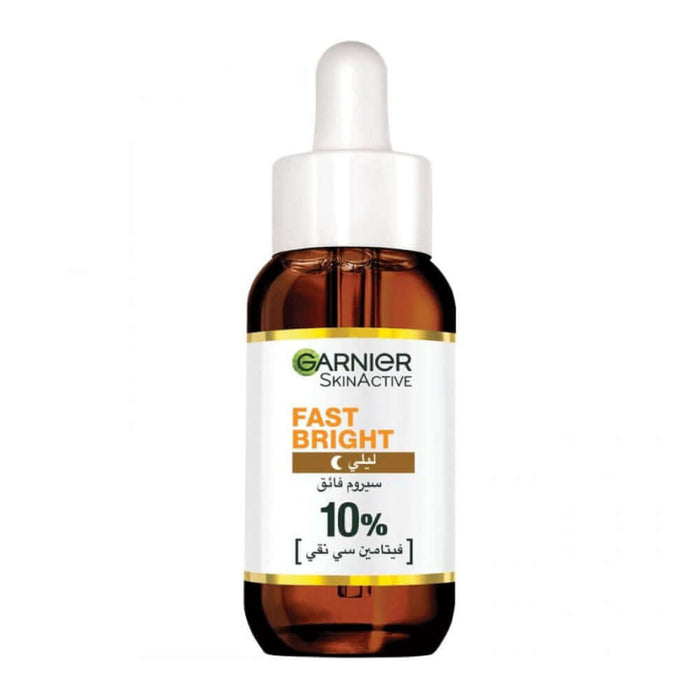 GARNIER Fast Bright 10% Pure Vitamin C & Hyaluronic Acid - Brightening Night Serum 30ml