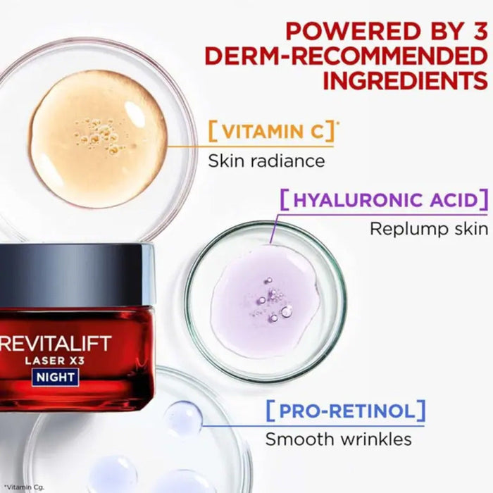L'OREAL PARIS Revitalift Laser X3 Night Cream 50ml