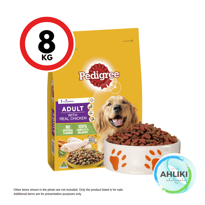 PEDIGREE Dog Food Adult Chicken 8kg [NOT AVAIL AT SALELOLOGA & VAITELE BRANCH] "PICKUP FROM AH LIKI WHOLESALE"