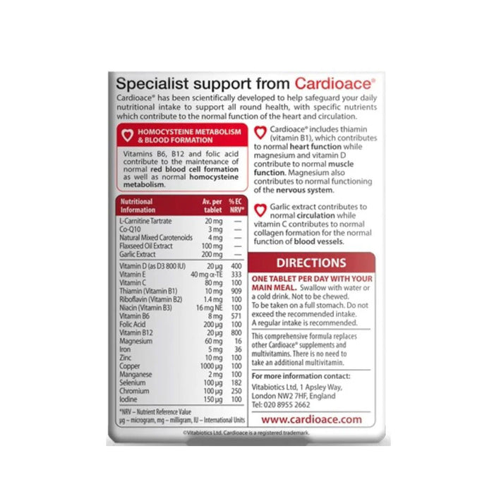 VITABIOTICS Cardioace Original 30tabs