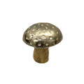 Wood Mushroom With Metal Top